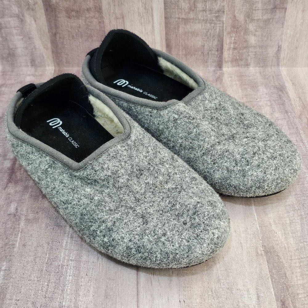 Mahabis Woman's Size 37‎ Classic Lined Slipper Gray